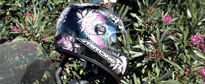 Casque Moto Rose : GT FANTASY de chez Astone